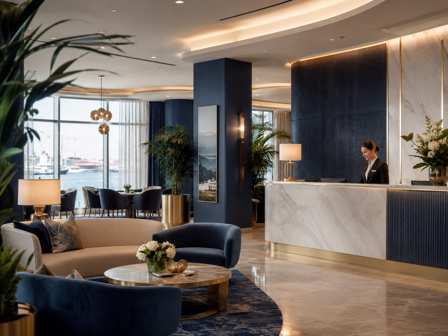 RoyalTui reception lounge and guest seating area